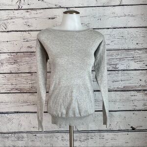 a Shappe apparel gray sweater (open back)